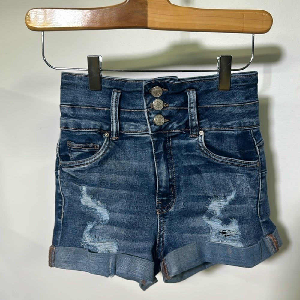 Refuge Ibiza Ultra  High-Rise Push-Up Woman’s Denim Shorts Size 1